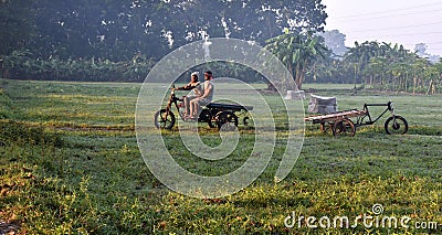 Agricultural Worker In The Village Editorial Stock Photo