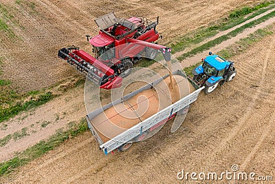 Agriculture aerial view Stock Photo