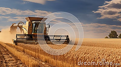 agriculture corn crop harvest Cartoon Illustration