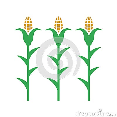 Agriculture, cornfield, crop icon Cartoon Illustration