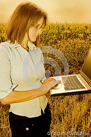 Agriculture engineer Stock Photo