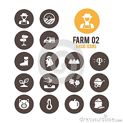 Agriculture and farming icon. Vector illustration. Vector Illustration