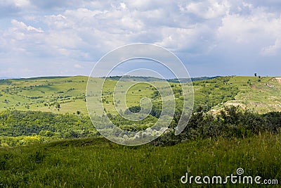 Agriculture field near Malul Rosu village Stock Photo