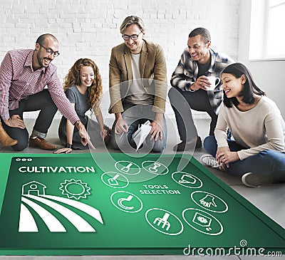 Agriculture Harvest Agronomy Cultivation Production Concept Stock Photo