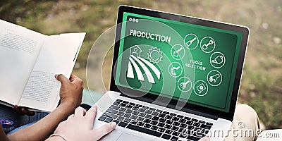 Agriculture Harvest Agronomy Cultivation Production Concept Stock Photo