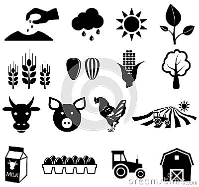 Agriculture icons Vector Illustration