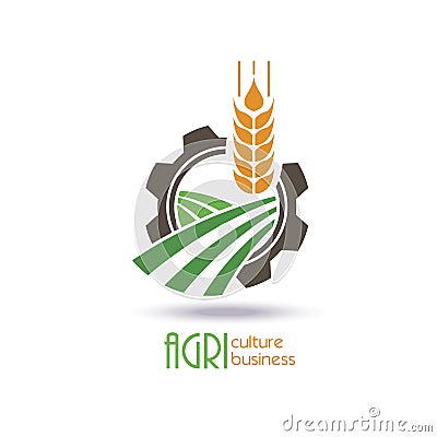 Agriculture Logo Template Design. Icon, Sign Vector Illustration