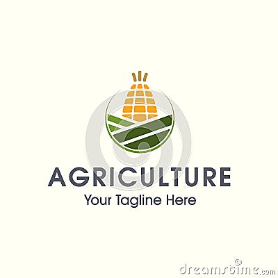 Agriculture logo. Vector nature and farming logotype Vector Illustration