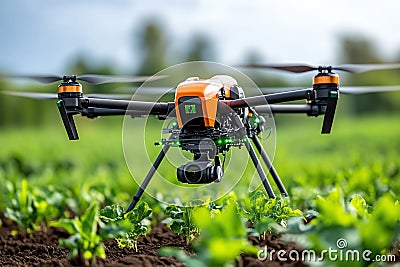 Agriculture, precision farming, technology integration uses GPS and data analytics to optimize crop yields and resource use Stock Photo