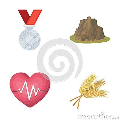 Agriculture, sport and other web icon in cartoon style.health, travel icons in set collection. Vector Illustration