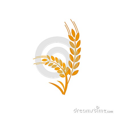 Agriculture wheat Logo Template vector icon design Vector Illustration