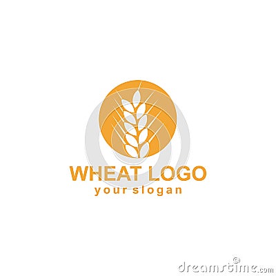 Agriculture wheat Logo Template vector icon design Stock Photo