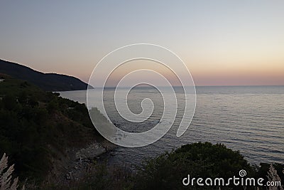 Agropoli beach on the Cilentan coast, Italy Stock Photo