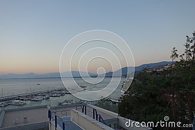 Agropoli port on the Cilentan coast, Italy Stock Photo