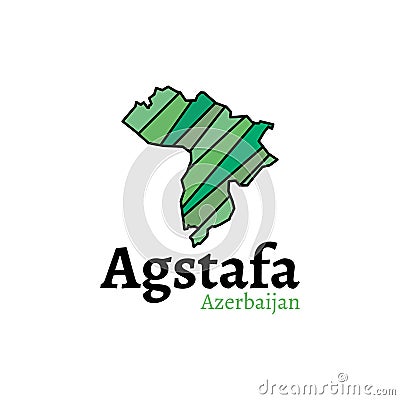 Agstafa map, Agstafa Highlighted on Azerbaijan MapMap of Azerbaijan Flag is a fully layered, editable vector map Vector Illustration