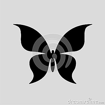 Butterfly Silhouette vectors images Vector Illustration