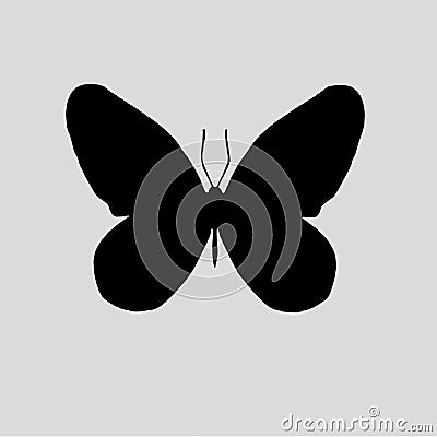 Butterfly Silhouette vectors images Vector Illustration