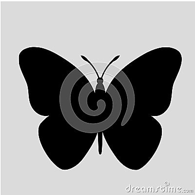 Butterfly Silhouette vectors images Vector Illustration