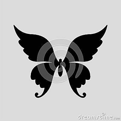 Butterfly Silhouette vectors images Vector Illustration