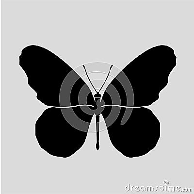 Butterfly Silhouette vectors images Vector Illustration