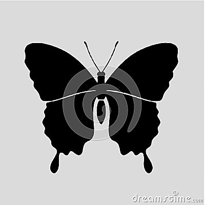 Butterfly Silhouette vectors images Vector Illustration