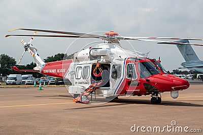 AgustaWestland AW189 rescue helicopter Editorial Stock Photo