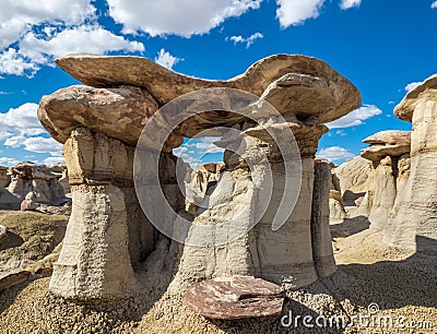 Ah-Shi-Sle-Pah Badlands Stock Photo