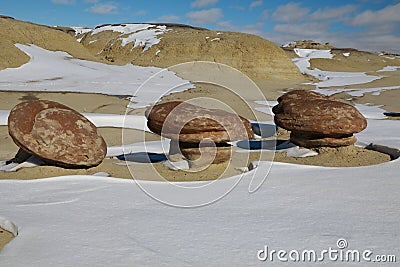 Ah-Shi-Sle-Pah Wilderness Study Area in winter ,New Mexico Stock Photo