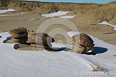 Ah-Shi-Sle-Pah Wilderness Study Area in winter ,New Mexico Stock Photo