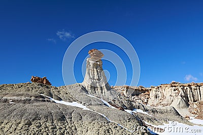 Ah-Shi-Sle-Pah Wilderness Study Area in winter ,New Mexico Stock Photo