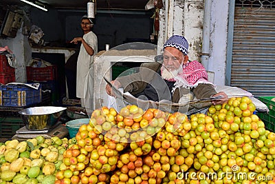 Street sellers of vegetables in India Editorial Stock Photo