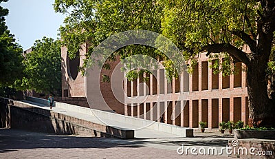 Ahmedabad, India - December 26, 2014: Asian College students at Indian Institute of Management Ahmedabad Editorial Stock Photo