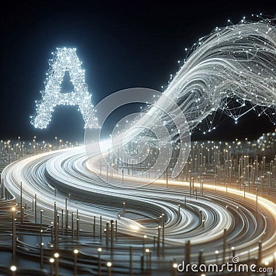 AI abstract security connection graphic internet other system Stock Photo