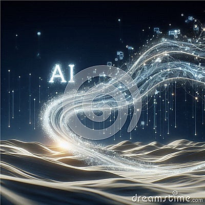AI abstract security connection graphic internet other system Stock Photo