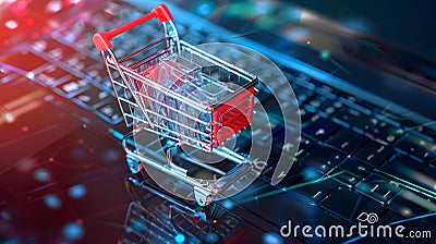 AI analyzing user behavior and generating custom. Stock Photo