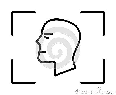 Ai, android, artificial vector icon on transparent background. Outline Ai, android, artificial vector icon Vector Illustration