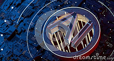 AI, Artificial intelligence. Ai digital brain. Robotics concept. Stock Photo