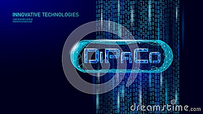 AI artificial intelligence DiPaCo Deep Learning Google system. Virtual neural network service technology. DIstributed Vector Illustration