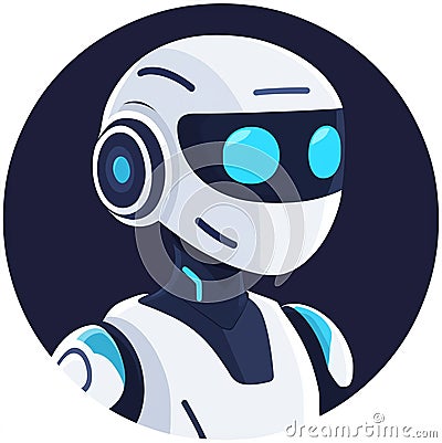 AI assistant icon. Chat bot icon design. Virtual smart assistant Bot icon. Chatbot symbol concept. Artificial intelligence Stock Photo