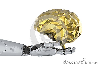 Ai with brain concept Stock Photo