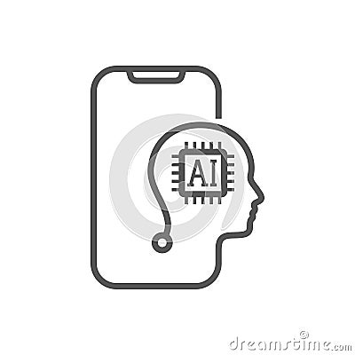 AI Content Generator. Chatbot technology, isometric. Technology and engineering. AI chat bot based on artificial Vector Illustration