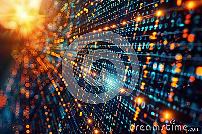 Data Future: Abstract Representation of AI, generative ai Stock Photo
