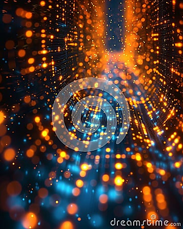 AI driven algorithms optimizing supply chain logistics Stock Photo