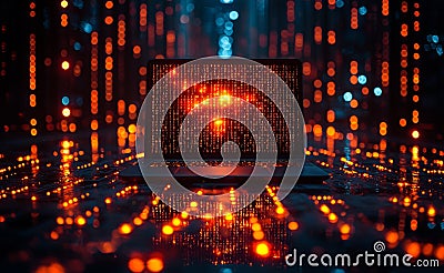 AI-driven generation, stock market technology, extensive data, global integration, and analytics management Stock Photo