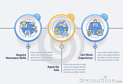 AI engineer layout with multicolor linear icon concept Vector Illustration