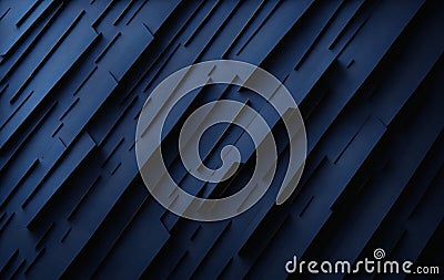 A dark blue background with lines and shapes Stock Photo