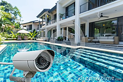 User-friendly alarm systems provide visual home security, integrating remote controls with protective alarms for automated surveil Cartoon Illustration