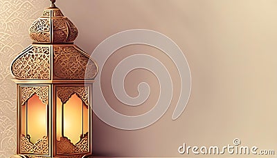 Arabic lantern, Ramadan kareem background Stock Photo