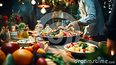 AI Generated Authentic Gastronomy, Capturing Culinary Diversity in Food Photography Stock Photo