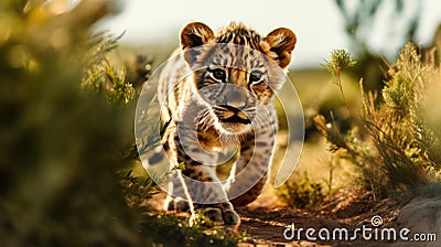 AI Generated Earth's Guardians Celebrating Wildlife Conservation Efforts Stock Photo